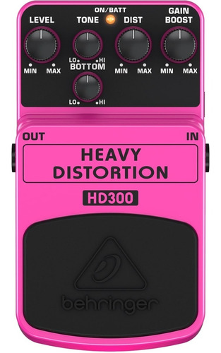 Pedal Guitarra Distorção Heavy Distortion Behringer Hd300