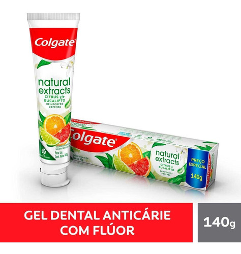 Gel Dental Colgate Natural Extracts Cúrcuma Com 90g Full