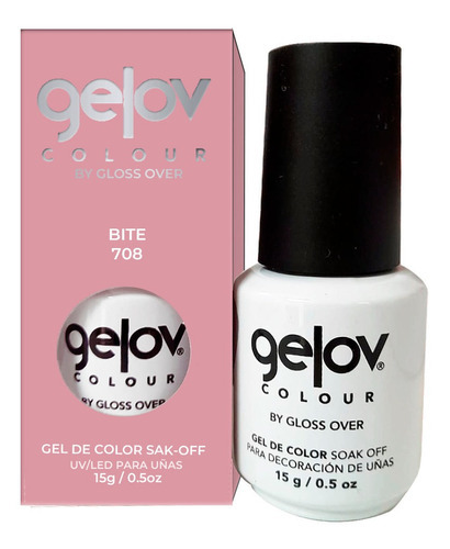 Gama Nudity Gel De Color Para Uñas 15g Gloss Over Color Bite 708