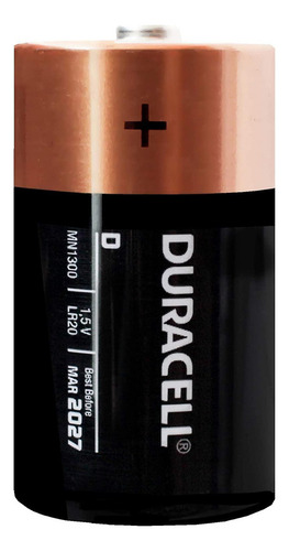 Duracell Pilas D alcalinas, baterías D 1.5V, 2 pilas