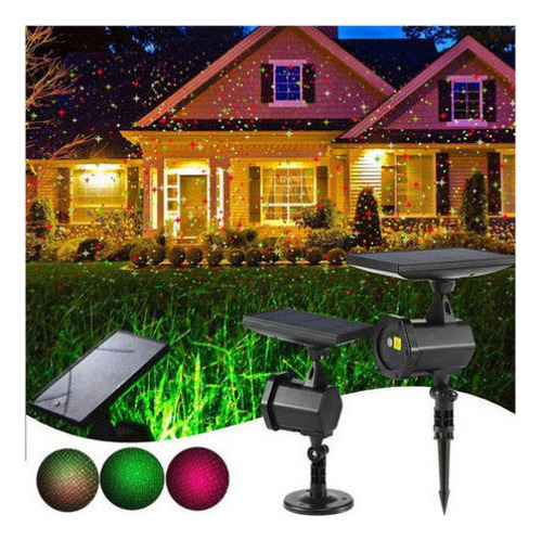 Proyector Láser Navideño Sky Star Usb+solar