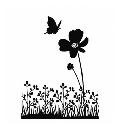 Imagem 1 de 1 de Embossing Folder Butterfly And Flower