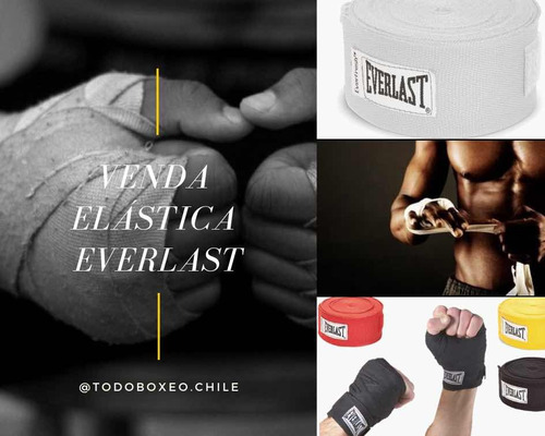 Set Vendas Everlast Colores 4.50 Mts. (unisex, Boxeo, Mma)