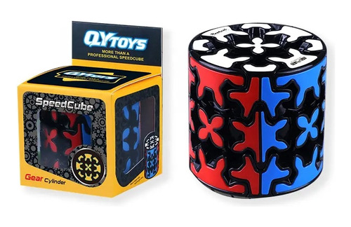 Gear Cylinder Cubo Rubik Speed Qiyi Engranes Negro Original