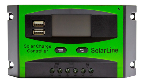 Imagen 1 de 1 de Controlador De Carga 30 Amper P/ Paneles Solares 12v 24v
