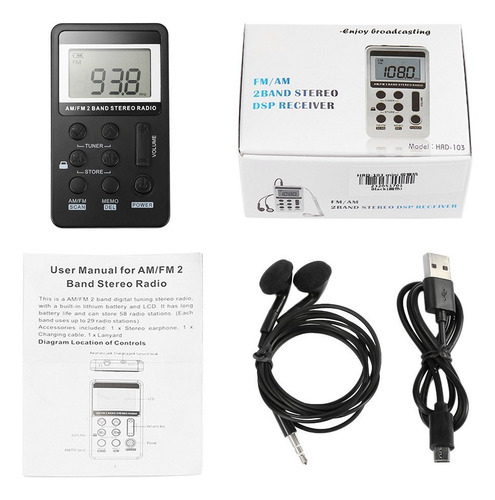Radio Fm Am, Mini Receptor De Radio Portátil De Bolsillo Con