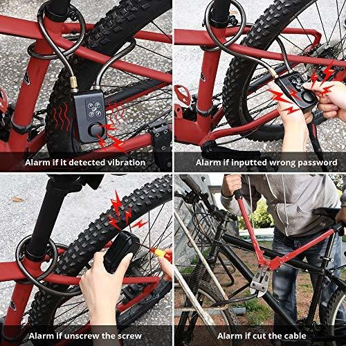 Wsdcam Bicicleta De Bloqueo De Alarma Sistema De Bloqueo De