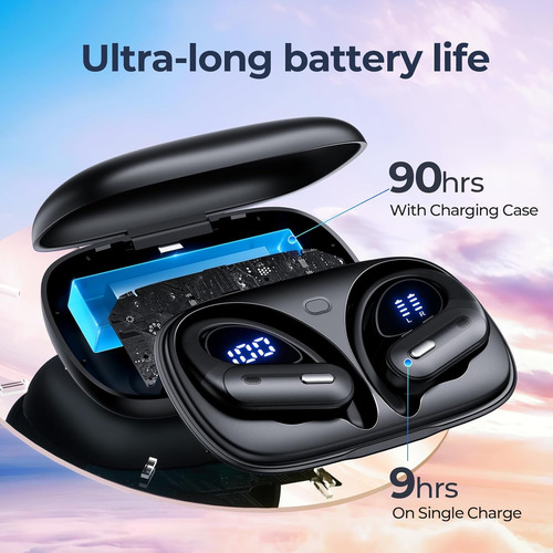 Auriculares Inalámbricos Bluetooth 5.3 90 Hrs Playtime Auric