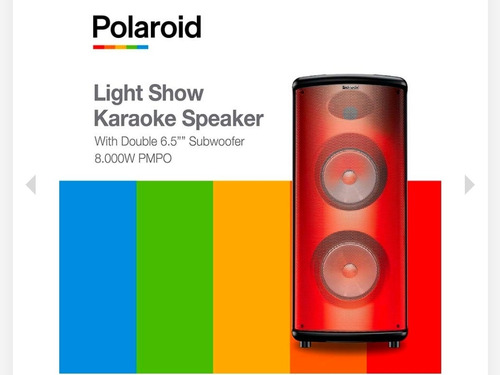 Parlante Polaroid Karaoke Flame 6.5 