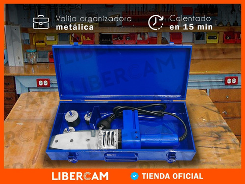 Imagen 6 de 10 de Termofusora 800w + 6 Boquillas + Maletín Agua Gas 220v