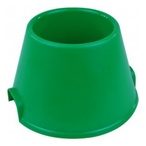 1 Comedero/bebedero Plástico Especial Para Cockers Color Verde
