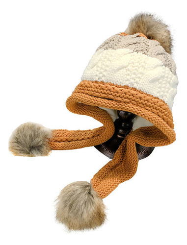 Gorro De Punto Y Forro Polar Para Otoño E Invierno