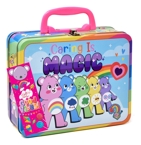 Set De Colorear Care Bears Rainbow Con Caja De Lata Para Niñ