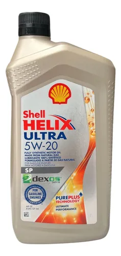 Aceite Shell Helix 5w20 Full Sintetico Sp Cuarto