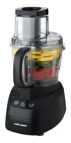 BLACK+DECKER Power Pro 10-Cup Wide-Mouth Food Processor, Black, FP2500B