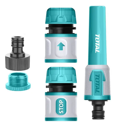 comprar Set Acople Rapido 1\u002F2 Y Lanza Para Riego Jardin Total Color Turquesa
