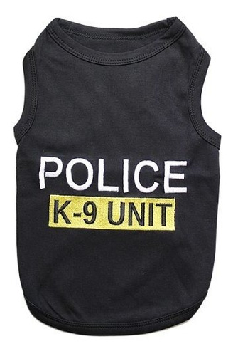 Camiseta Bordada Para Perros Y Gatos Policías-parisinos