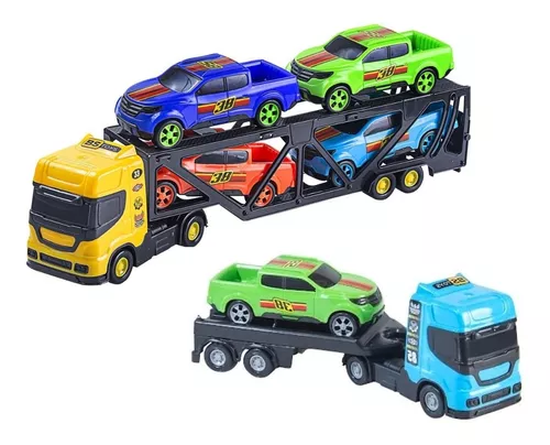 Carreta Caminhão Guincho Carrinho Cegonha Brinquedo Infantil - Escorrega o  Preço