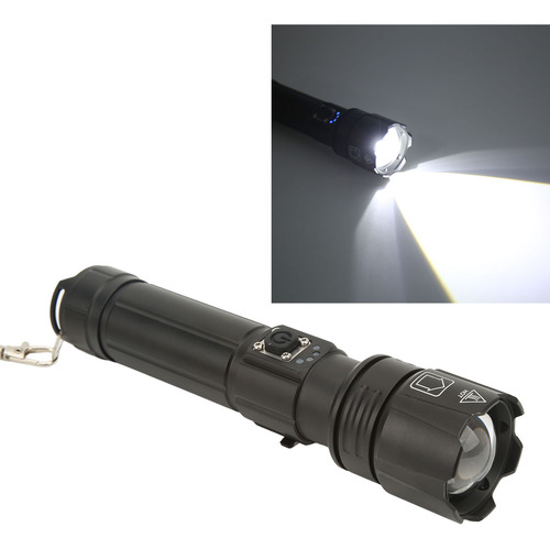 Linterna Led Recargable De 30 W Blanca De 1200 Lm De Alto Br