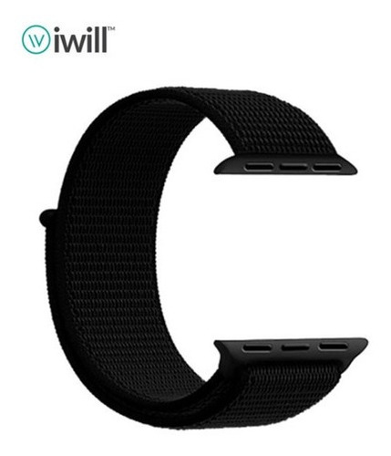 Pulseira Relógio Smartwatch Tam 38/40 Em Nylon Iwill Cor Preto