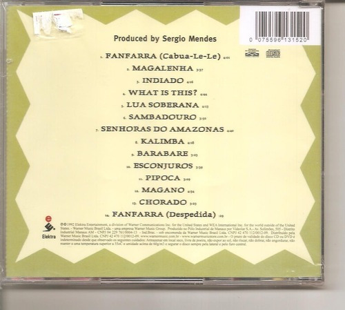 Cd Sergio Mendes - Brasileiro ( Guinga Ivan Lins) Orig Novo