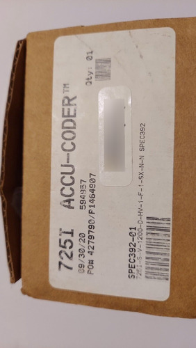 New Accu-coder 725i 725i-s-v-1200-d-hv-1-f-1-sx-n-n 5949 Bbz