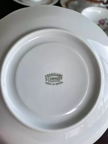 Aparelho De Jantar Completo Porcelana Schmidt Antigo