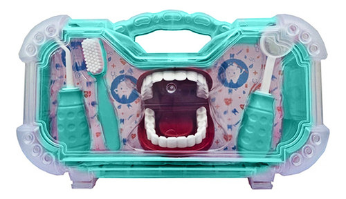 4 Maleta Brinquedo Verde Dentista Pakitoy Infantil Promoção