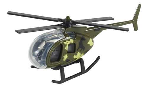 6 Helicóptero De Aleación Fundido A Escala 1/64, 6 Piezas