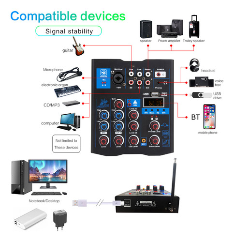 Micrófono Con Altavoz Tuner Dj Para Guitarra, Inalámbrico, P
