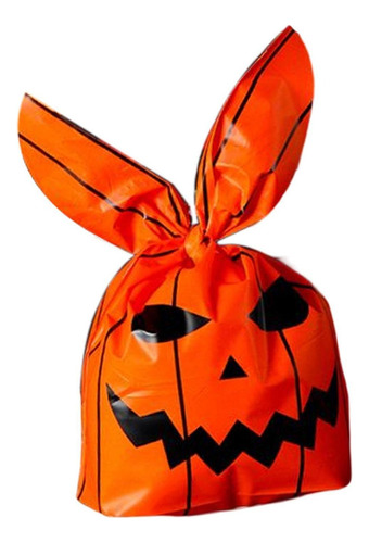 50x Bolsas De Regalo De Halloween Bolsa Naranja A 17cmx10cm