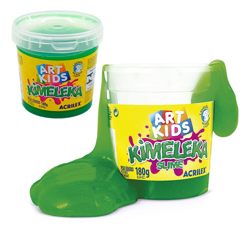 Pote De Slime Acrilex Kimeleka 180gr Varios Colores  El Rey