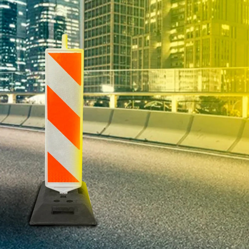 Barreira Vertical Sinalização Trânsito Desvios Pistas Obras
