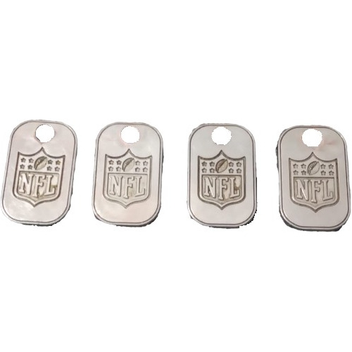 Plaquita Oficial De Metal Nfl, Medidas: 3x2cm (lado X Lado)