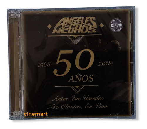 Angeles Negros 50 Años (1968 - 2018) Disco Cd + Dvd