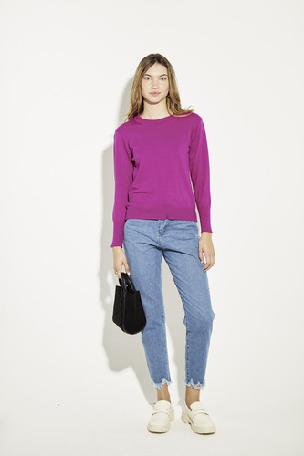 Sweater Mujer Manga Ranglan Tejido Pesado- Koxis
