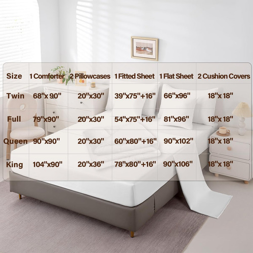 Feelyou Kids Gamer Juego De Cama De 7 Piezas, Tamaño Queen,