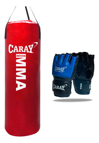 Saco De Boxeo Profesional 1 Mt X 30 + Guante Mma Caray 