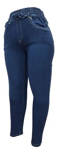 Pantalones Con Resorte Abajo De Mezclilla MercadoLibre
