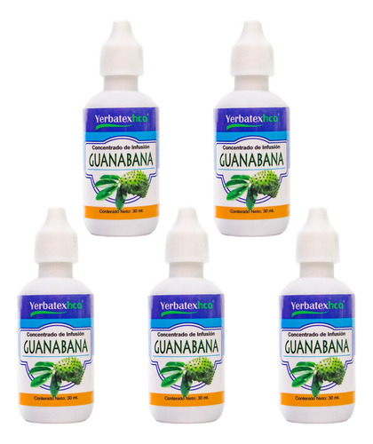 5 Té De Guanábana En Gotas 30ml
