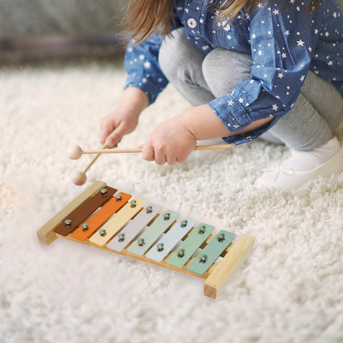 Xilofone De Madeira Para Crianças, Brinquedo De Piano Com