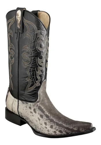 Piel Exotica Botines De Piel De Vibora Sneaker De Piel Cafe Pull