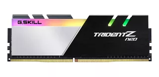 Memoria RAM Trident Z Neo gamer color negro/plata 16GB 2 G.Skill F4-3200C16D-16GTZN