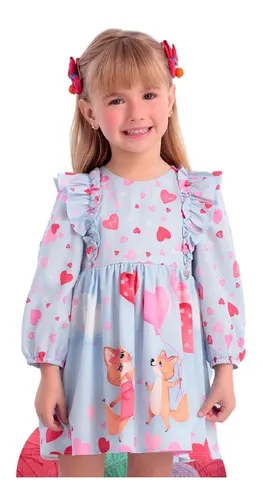 Vestido Infantil Inverno Mon Sucr Together 22222 B.e. Frete gr tis