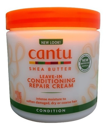 Leave In Cantu Acondicionador Crema Shea Butter Tarro 453 G