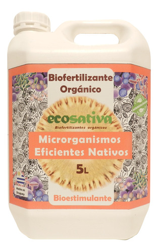 Biofertilizante Microorganismos Eficientes Nativos 5l