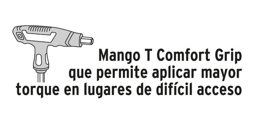 Imagen 3 de 10 de Juego Set Llaves Allen Estandar Extralargas Mango En T