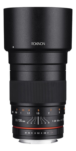Teleobjetivo Rokinon 135 Mm F2.0 Ed Umc Para Cámaras Nikon S