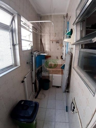 Apartamento 50 Metros Da Praia Com 2 Dormitórios Para Alugar, - José Menino - Santos/sp - Ap6603