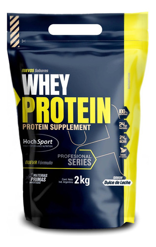 Wheyprotein Hochsport Proteína Dulce Leche Stevia 2kg-4,4lb